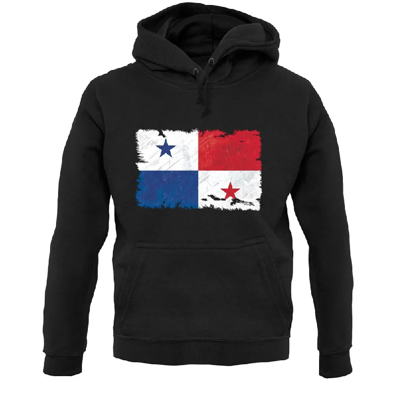 Panama Grunge Style Flag Unisex Hoodie