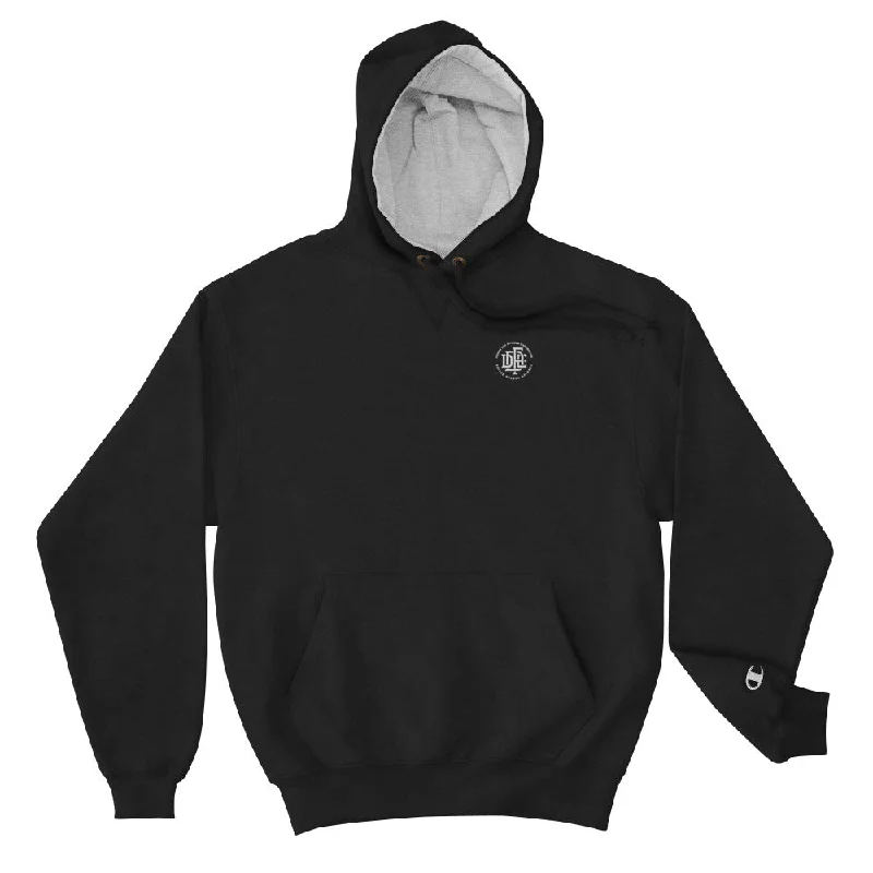Premium Collection Embroidered 'DDFE' Hoodie by Champion Hoodie with Lace Feminine Delicate Premium Collection Embroidered 'DDFE' Hoodie by Champion Hoodie with Lace Feminine Delicate