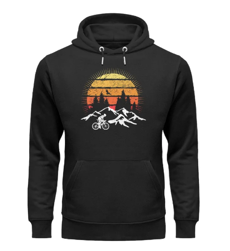Radfahrer und Sonne Vintage - Unisex Premium Organic Hoodie Hoodie with Zipper Placket Modern Functional Radfahrer und Sonne Vintage - Unisex Premium Organic Hoodie Hoodie with Zipper Placket Modern Functional