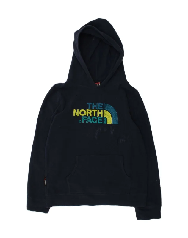 THE NORTH FACE Boys Graphic Hoodie Jumper 15-16 Years XL  Black Polyester