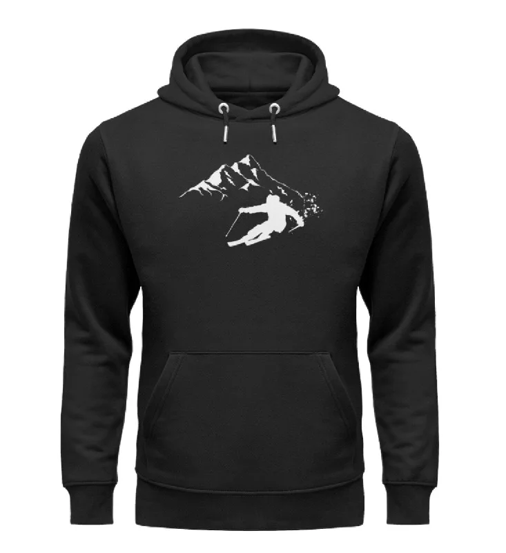 Tiefschnee Skier - Unisex Premium Organic Hoodie Hoodie with Belted Waist Structured Tailored Tiefschnee Skier - Unisex Premium Organic Hoodie Hoodie with Belted Waist Structured Tailored
