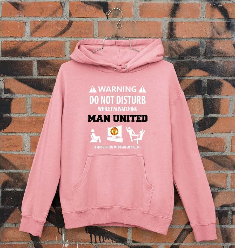 Warning Man United Unisex Hoodie for Men/Women Hoodie with Pattern Geometric Abstract Warning Man United Unisex Hoodie for Men/Women Hoodie with Pattern Geometric Abstract