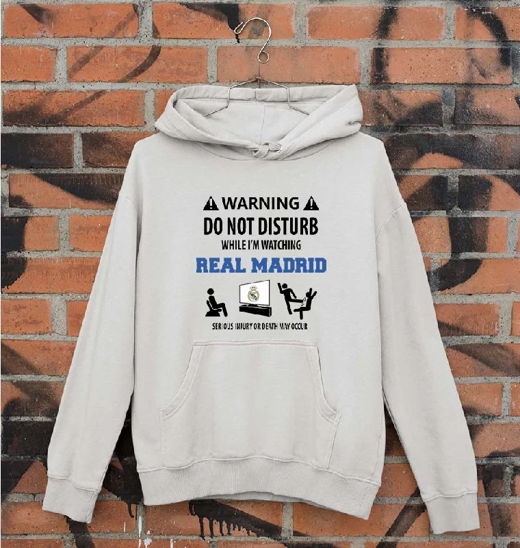Warning Real Madrid Unisex Hoodie for Men/Women Hoodie with Embroidery Detailed Premium Warning Real Madrid Unisex Hoodie for Men/Women Hoodie with Embroidery Detailed Premium