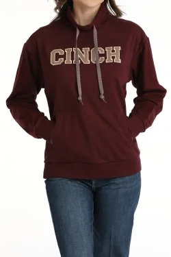 Women's Cinch French Terry Hoodie - Purple