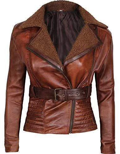 Women's Genuine Lambskin Leather Jacket Black Slim fit Biker Motorcycle Jacket Zip Front Button Front Snap Front Women's Genuine Lambskin Leather Jacket Black Slim fit Biker Motorcycle Jacket Zip Front Button Front Snap Front
