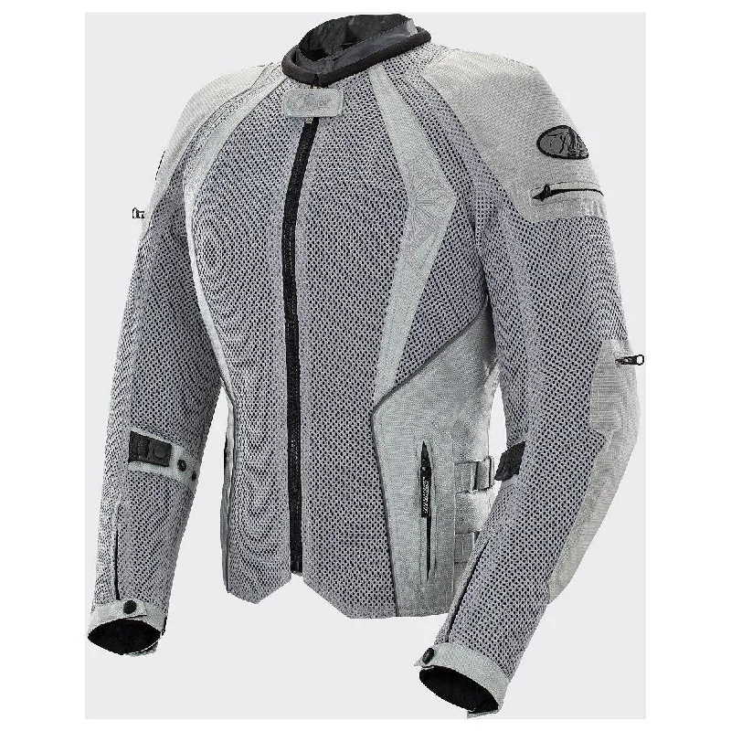 Joe Rocket Cleo Elite Women's Silver Mesh Jacket Denim Fabric Leather Fabric Suede Fabric Joe Rocket Cleo Elite Women's Silver Mesh Jacket Denim Fabric Leather Fabric Suede Fabric
