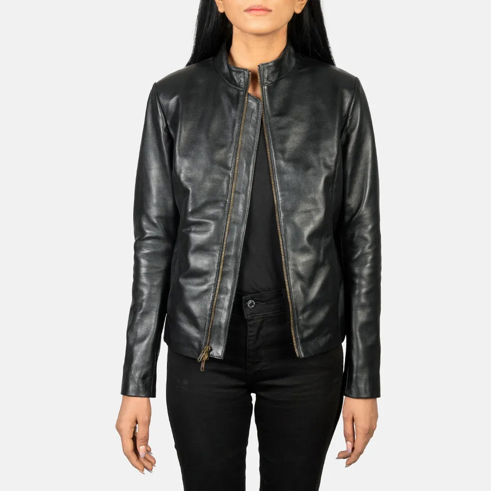 Leather Jacket Black - Sheepskin Semi-Aniline Leather Denim Fabric Leather Fabric Suede Fabric Leather Jacket Black - Sheepskin Semi-Aniline Leather Denim Fabric Leather Fabric Suede Fabric