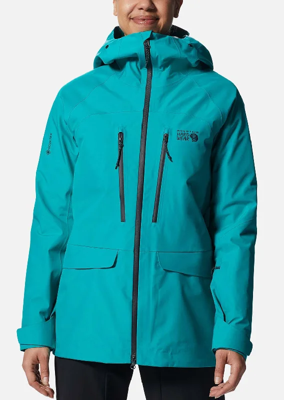 Mountain Hardwear Women's Boundary Ridge GORE-TEX Jacket Tiered Jacket Buttoned Jacket Zippered Jacket Mountain Hardwear Women's Boundary Ridge GORE-TEX Jacket Tiered Jacket Buttoned Jacket Zippered Jacket