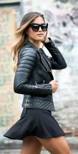 New Women's Motorcycle Soft Genuine Lambskin Leather Slim fit Biker Jacket Denim Jacket Leather Jacket Suede Jacket New Women's Motorcycle Soft Genuine Lambskin Leather Slim fit Biker Jacket Denim Jacket Leather Jacket Suede Jacket