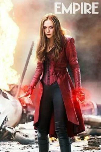 Scarlet-Witch-Elizabeth Olsen's-Wanda Maximoff-Long-Women-Leather-Costume-Jacket-Coat Chenille Jacket Brocade Jacket Lace Jacket Scarlet-Witch-Elizabeth Olsen's-Wanda Maximoff-Long-Women-Leather-Costume-Jacket-Coat Chenille Jacket Brocade Jacket Lace Jacket