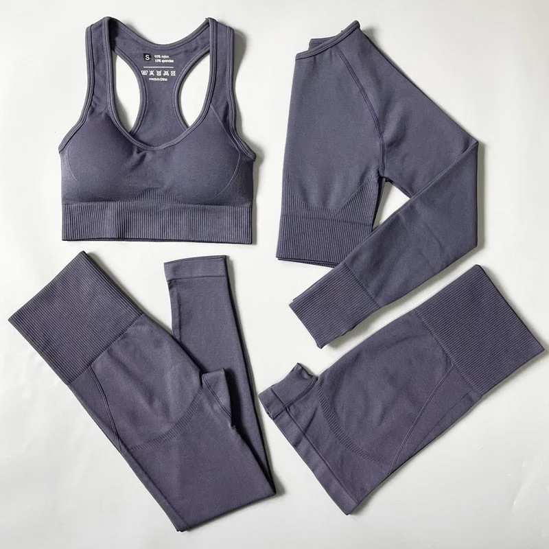 4Pcs Set Gray