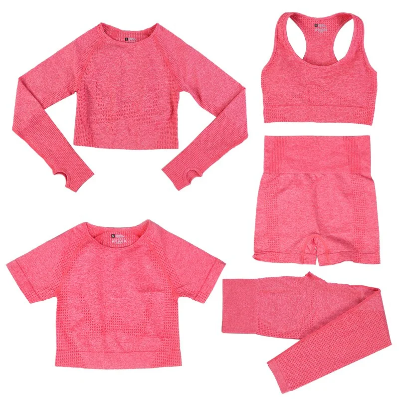 5pc Pink red