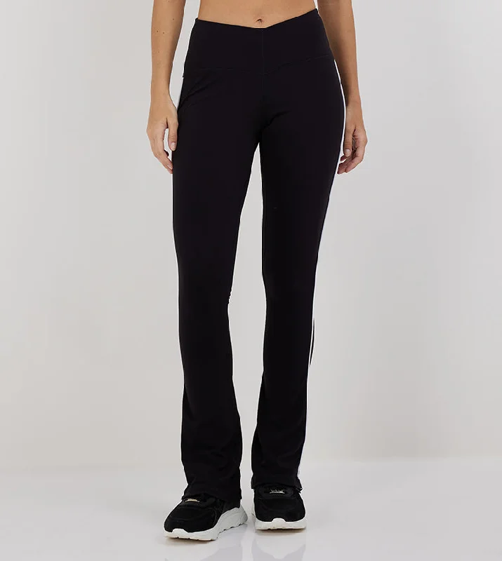 F5 V-WAIST FLARED LEGGINGS