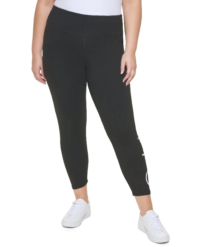 Calvin Klein Performance Plus Size 7/8 Length Logo Leggings