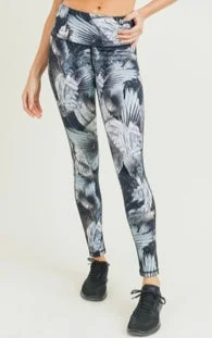 Curvy Feather leggings