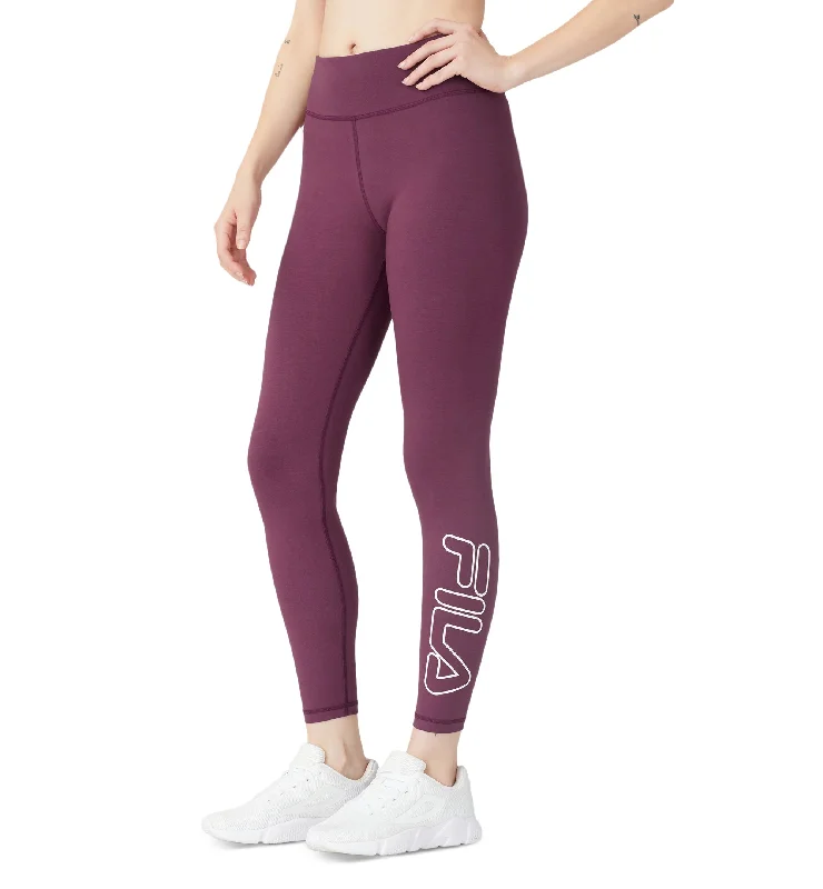 Fila Plus Size Strut Mid Rise Logo 7/8 Leggings