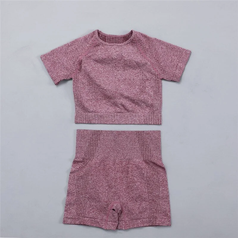 wine red 2 short set