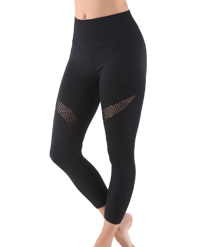 Mesh accent Capri legging