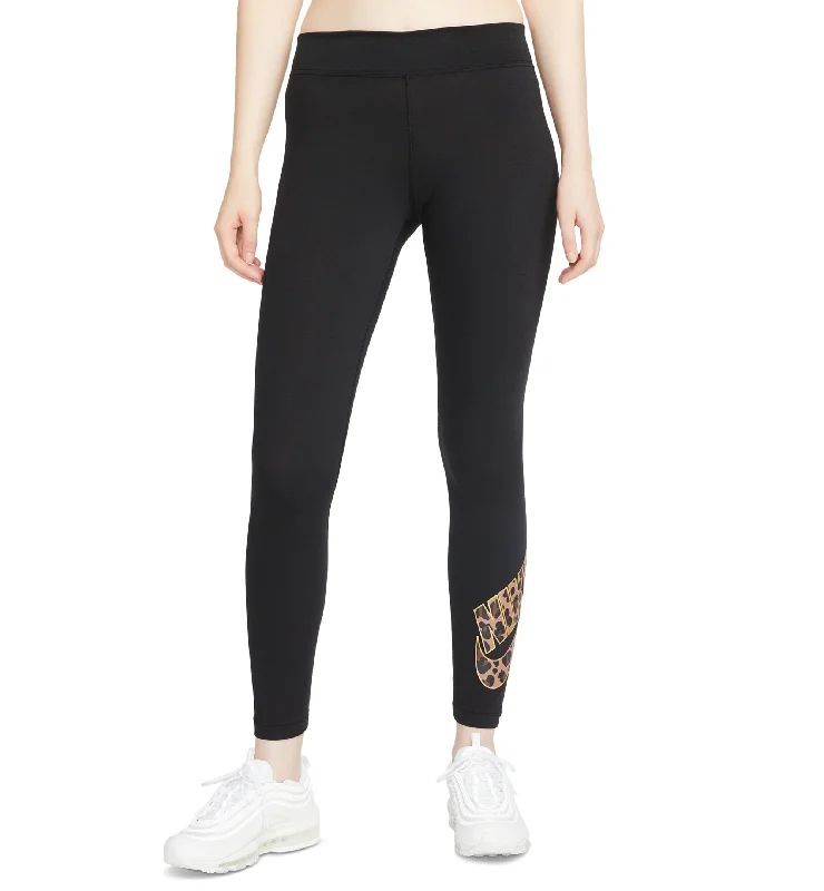 Nike Womens Animal Print Logo Leggings