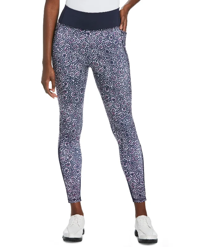 Pga Tour Womens Printed 7/8 Leggings