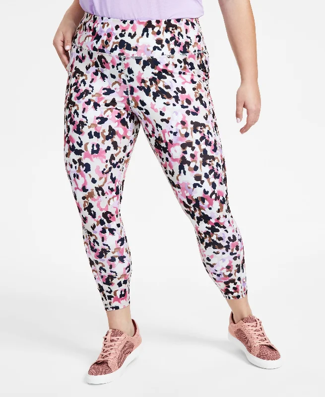 Plus Size Cheetah Splash 7/8 Leggings