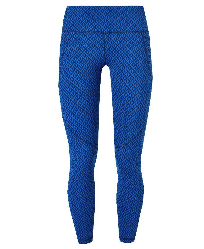 Power 7/8 Workout Leggings Sb5400a 78 Blue-Apex-Geo-Print