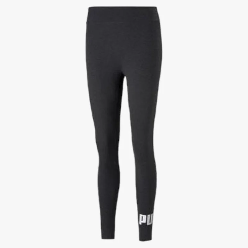 Puma Womens Ess Logo Leggings Dark Grey Heather