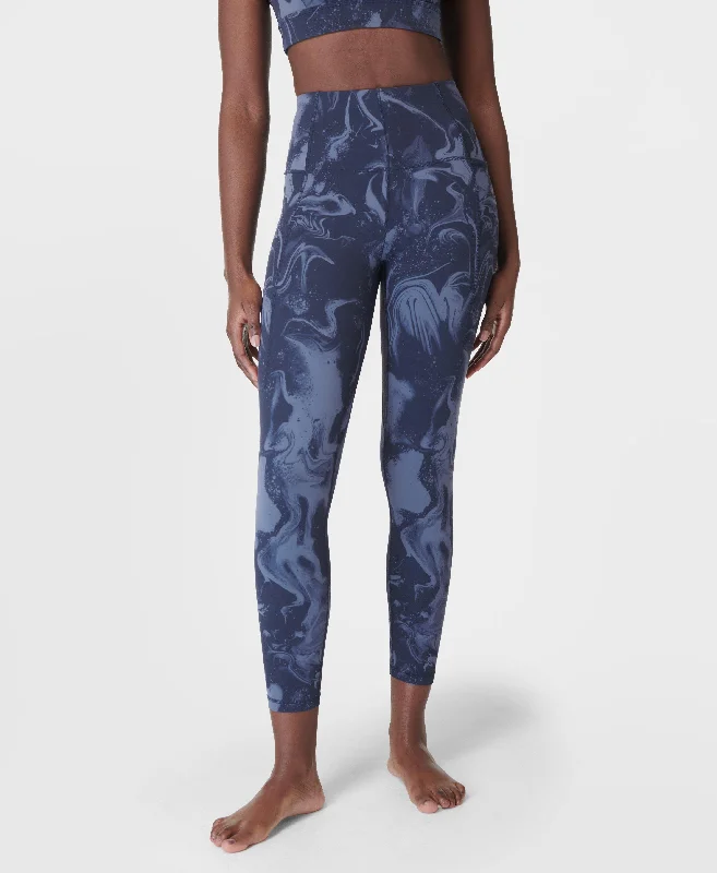 Super Soft 7/8 Yoga Leggings Sb6916a 78 Blue-Marble-Speckle