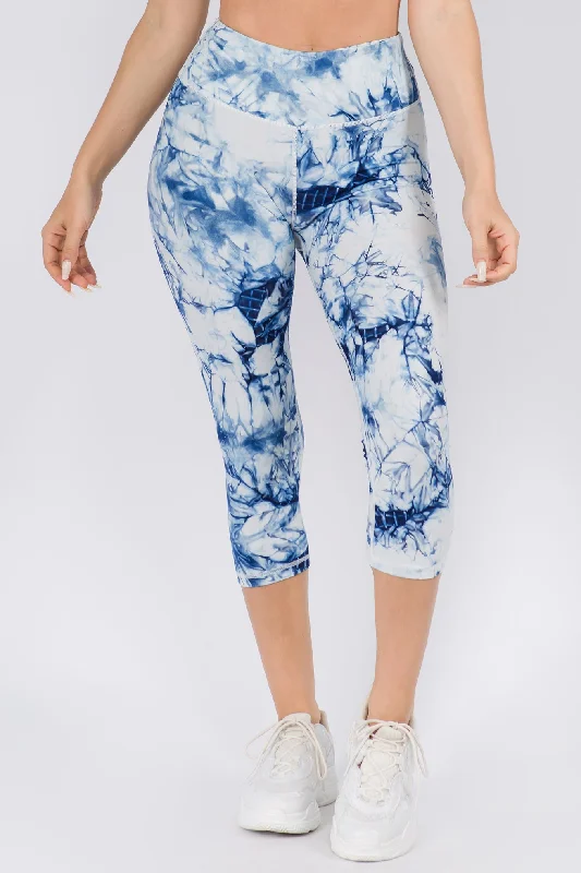 Wild and Free Active Tie-Dye Print Capri Leggings