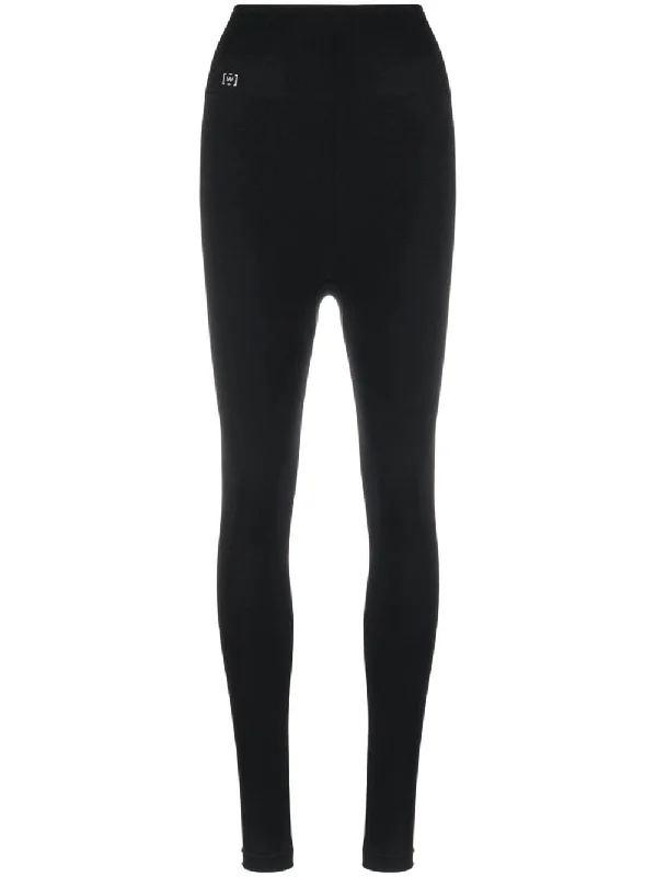 WOLFORD gathered stretch-jersey leggings