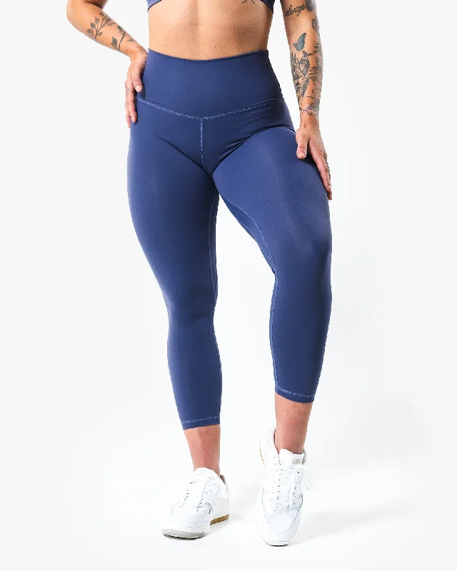 Core Script Legging - Slate Blue