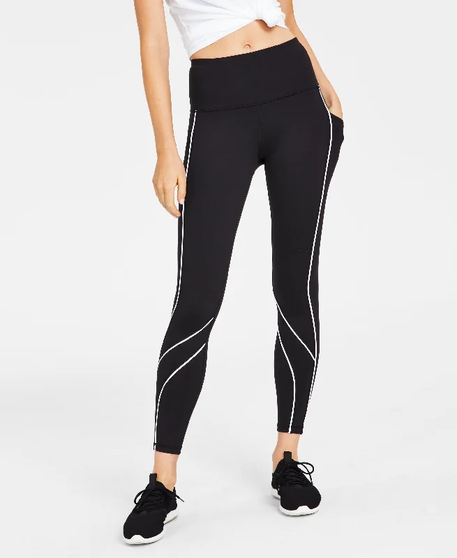 Women's Contrast Piping 7/8 Leggings