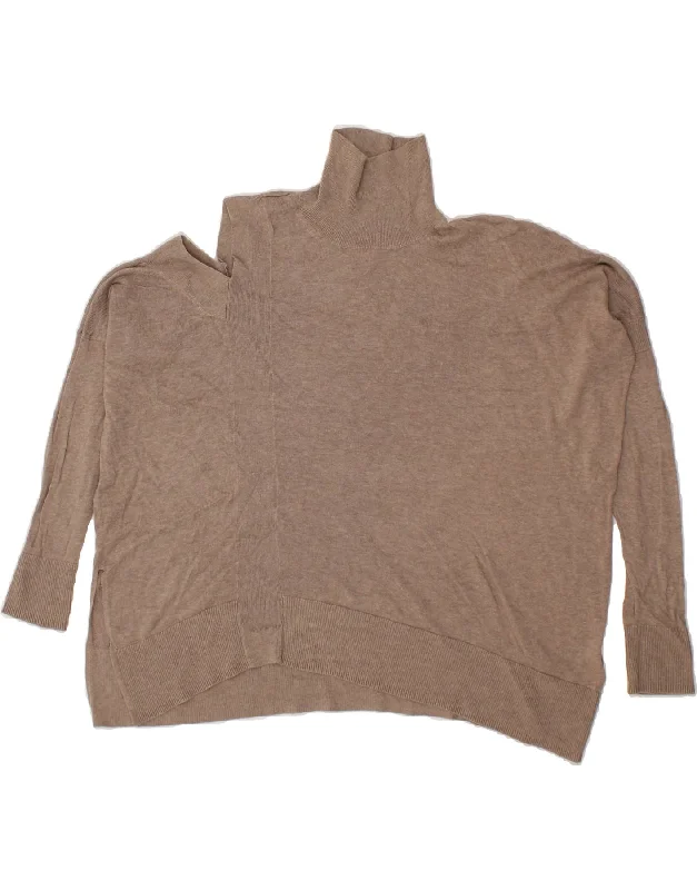ALL SAINTS Womens Oversized Turtle Neck Jumper Sweater UK 10 Small Beige Fitted Slim Tailored ALL SAINTS Womens Oversized Turtle Neck Jumper Sweater UK 10 Small Beige Fitted Slim Tailored