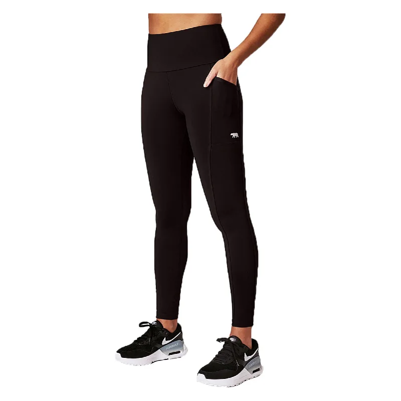 Women's Power Moves Pocket 28 Inch Leggings Stylish Faux Leather Leggings