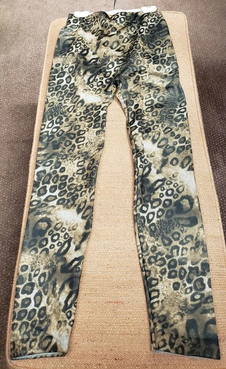 Baylor -- Women's Poly Fashion Leggings -- Brown Leopard Stylish Sweatproof Leggings Baylor -- Women's Poly Fashion Leggings -- Brown Leopard Stylish Sweatproof Leggings