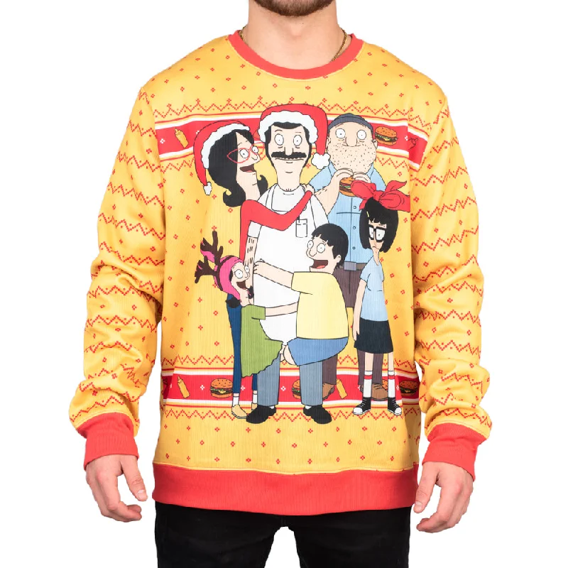 Bob's Burgers Family Hug Sweater Lace Blend Ribbed Blend Corduroy Blend