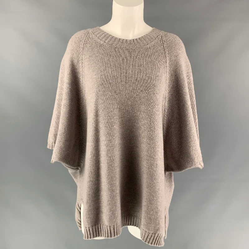 FALCONERI Size S/M Taupe Cashmere Oversized Raglan Sweater