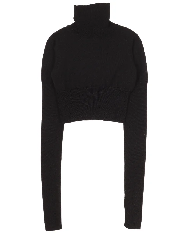 MM6 AW14 Cropped Turtleneck Sweater