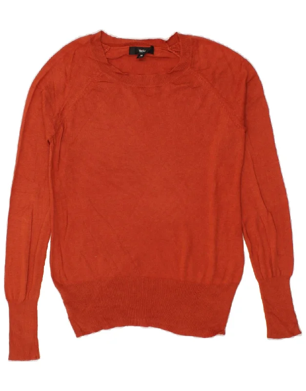 MOSSIMO Womens Boat Neck Jumper Sweater UK 12 Medium Orange Nylon Velvet Chenille Corduroy MOSSIMO Womens Boat Neck Jumper Sweater UK 12 Medium Orange Nylon Velvet Chenille Corduroy