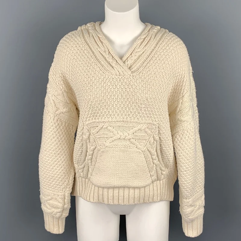 POLO by RALPH LAUREN Size S Cream Cotton / Polyester Oversized Sweater