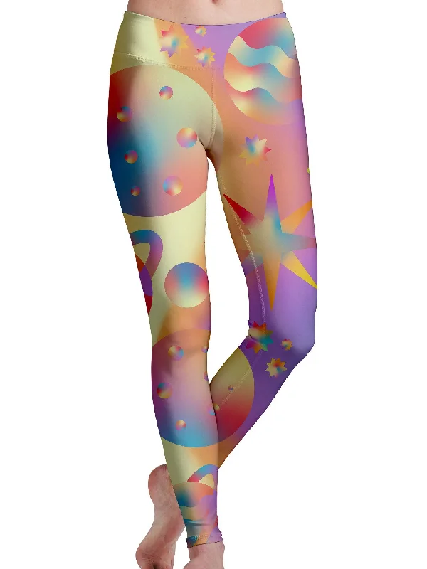 Space Gushers Leggings Chic Printed Yoga Pants