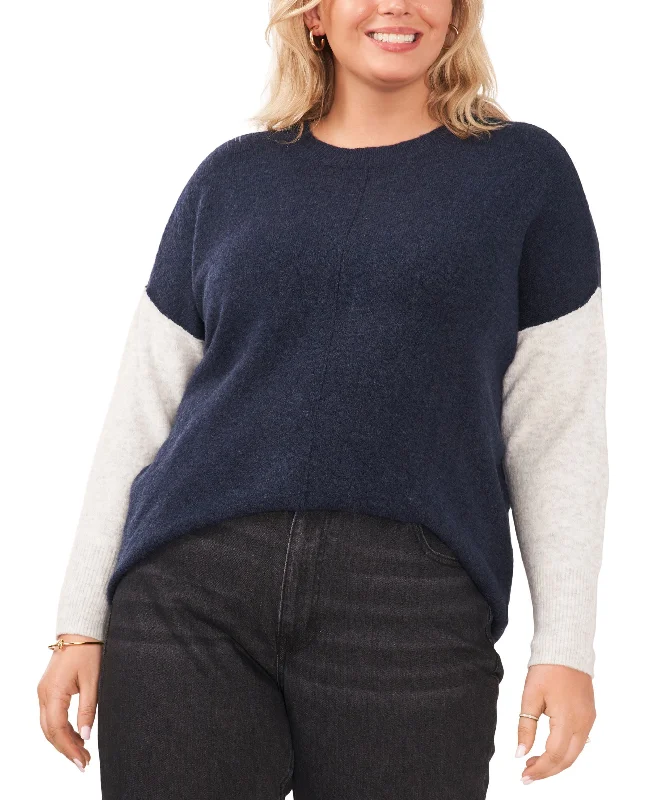 Vince Camuto Plus Size Colorblocked Sweater Rayon Fabric Velvet Fabric Corduroy Fabric Vince Camuto Plus Size Colorblocked Sweater Rayon Fabric Velvet Fabric Corduroy Fabric