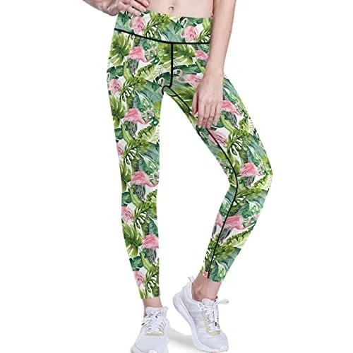 visesunny High Waist Yoga Pants with Pockets Flamingo Tummy Control Workout Running Yoga Leggings for Women Fashionable Solid Color Tights visesunny High Waist Yoga Pants with Pockets Flamingo Tummy Control Workout Running Yoga Leggings for Women Fashionable Solid Color Tights