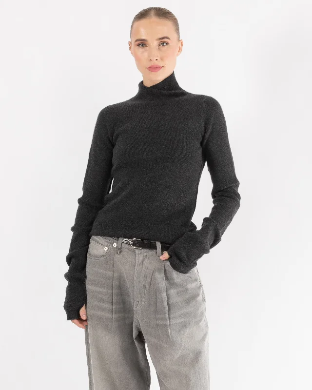 N311 Skin Sweater Solid Print Embellished