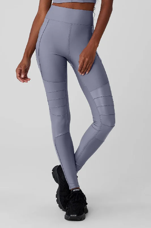 Airlift Winter Warm High-Waist Supermoto Legging - Fog Fashionable Embroidered Detail Leggings Airlift Winter Warm High-Waist Supermoto Legging - Fog Fashionable Embroidered Detail Leggings