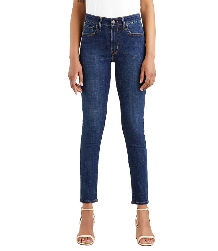 Levi's jeans denim scuro donna 721 high rise skinny L.30