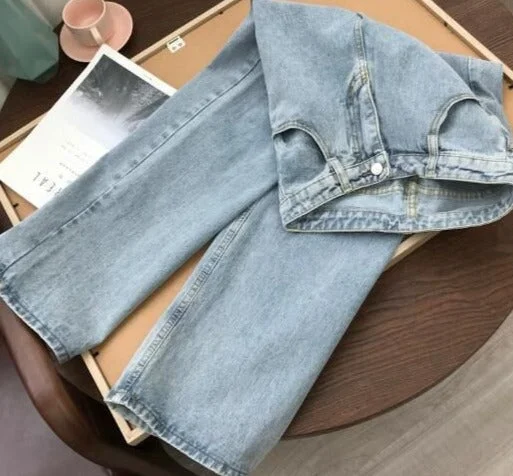 High Waist Wide Women's Jeans