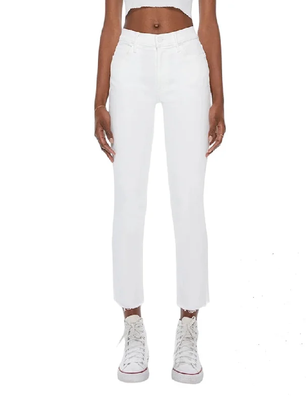 Mid Rise Dazzler Ankle Fray Jeans - MOTHER