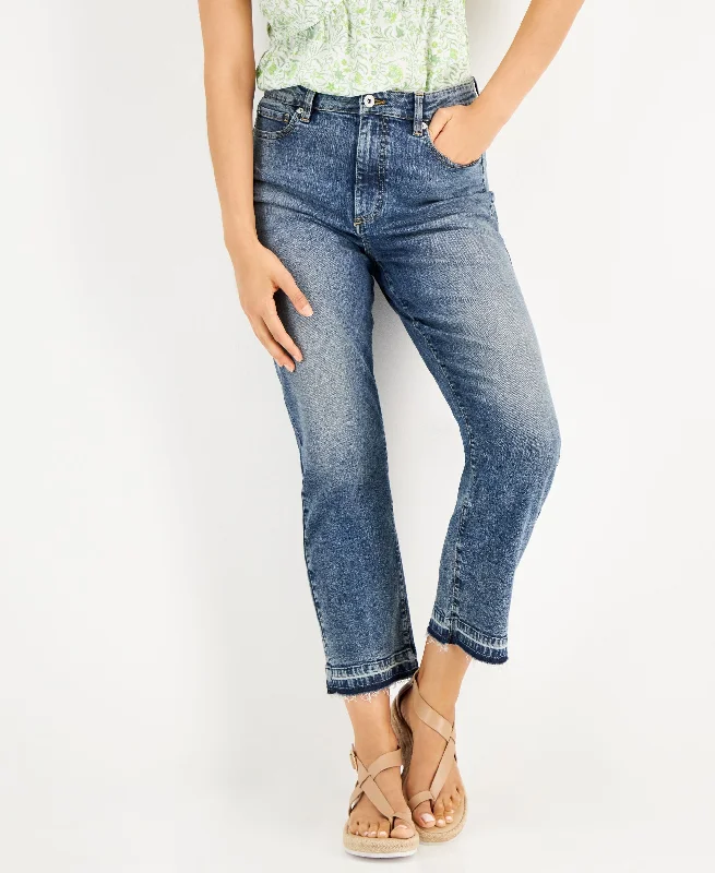 INC International Concepts Womens Cropped High Rise Jeans Chic Cropped Jeans