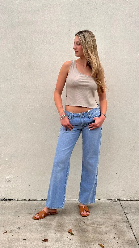 Low Rise Loose Denim Jeans Casual Straight-Leg Jeans